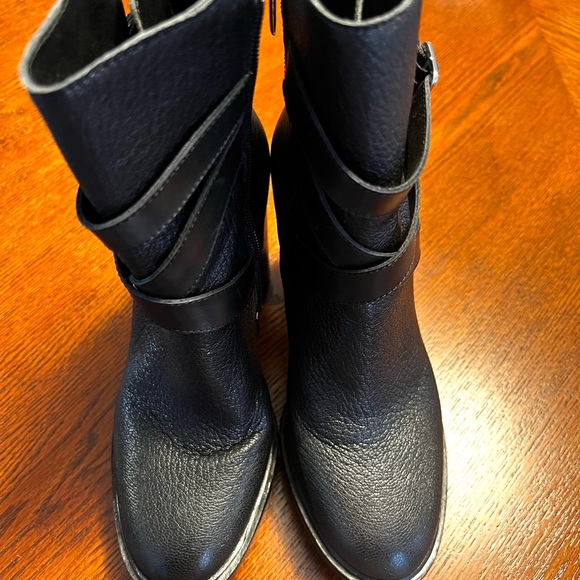 Black Leather Ankle Boots - Picture 9 of 9